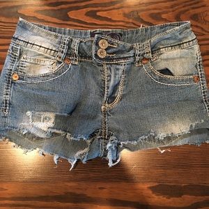VS Angels distressed cut off jean shorts Size 9